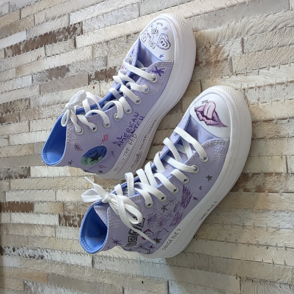 Converse Chuck Taylor All Star High-Top Platform Custom Olivia Rodrigo Sneakers